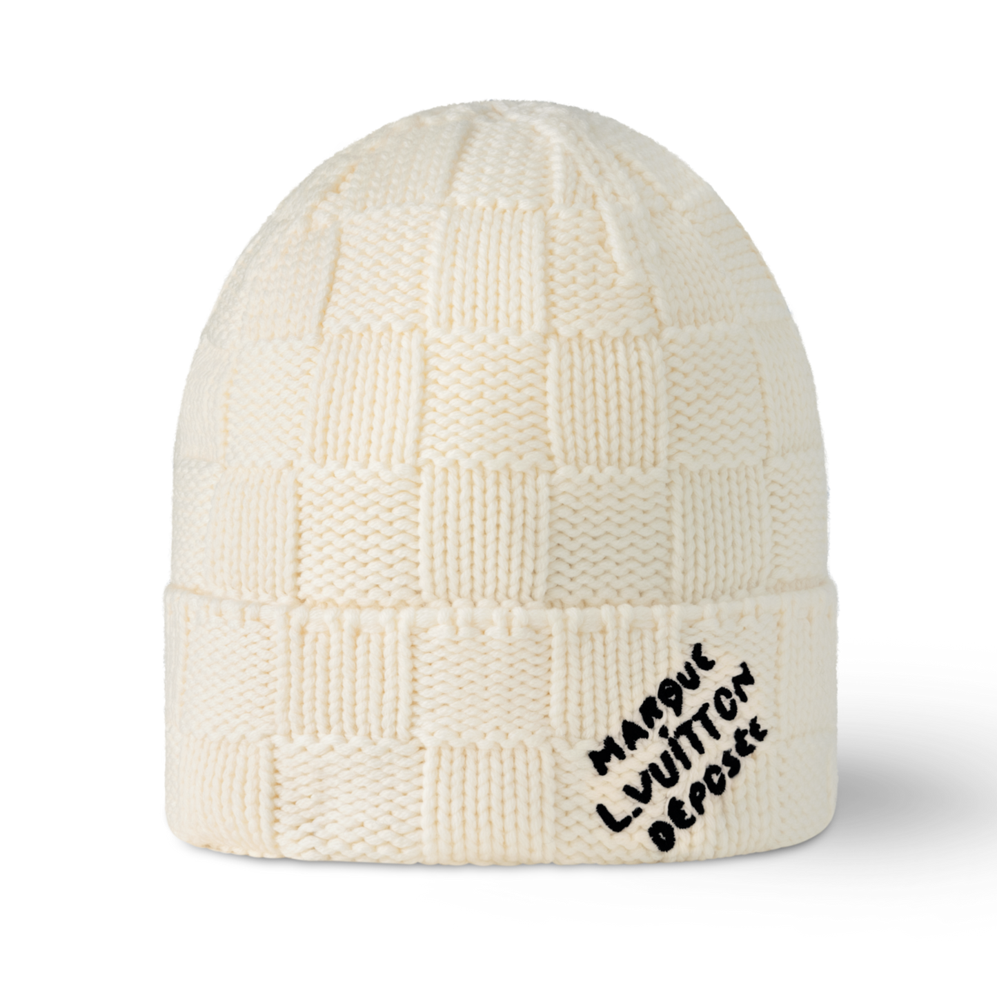 DAMIER SNUG BEANIE “White”