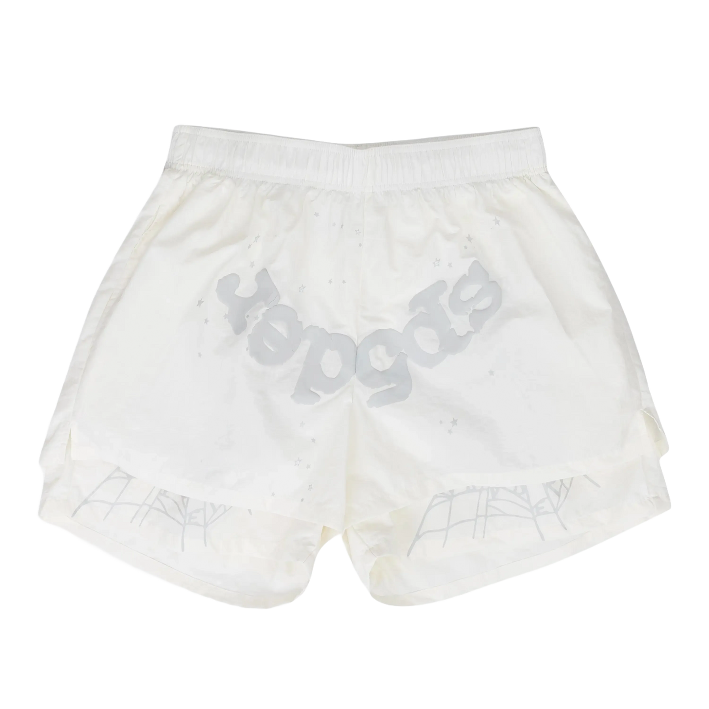 WEB GRAPHIC FLEECE SHORTS 'Arctic White'