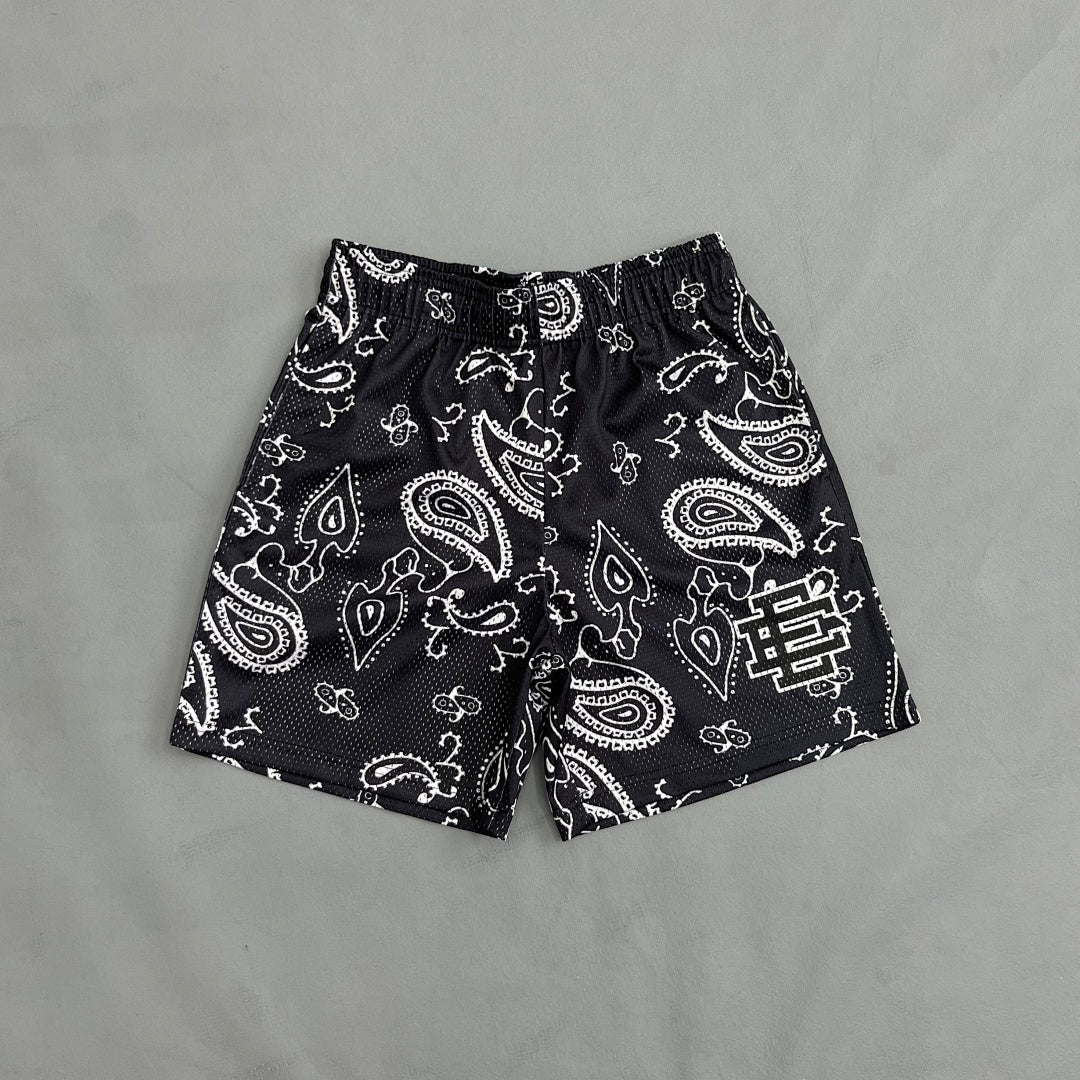 AURORA WASH SHORTS 'Onyx Bandana'
