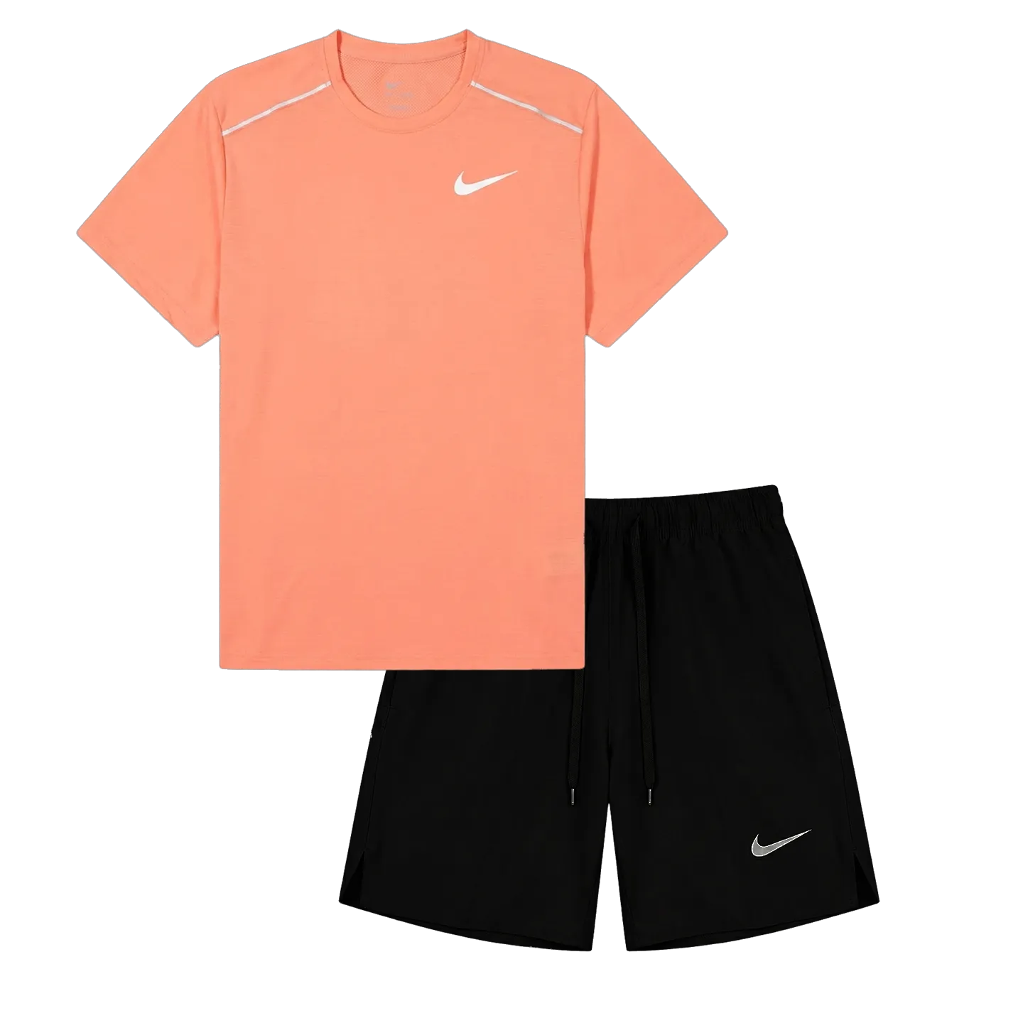 MILER TEE SET "Peach / Black"