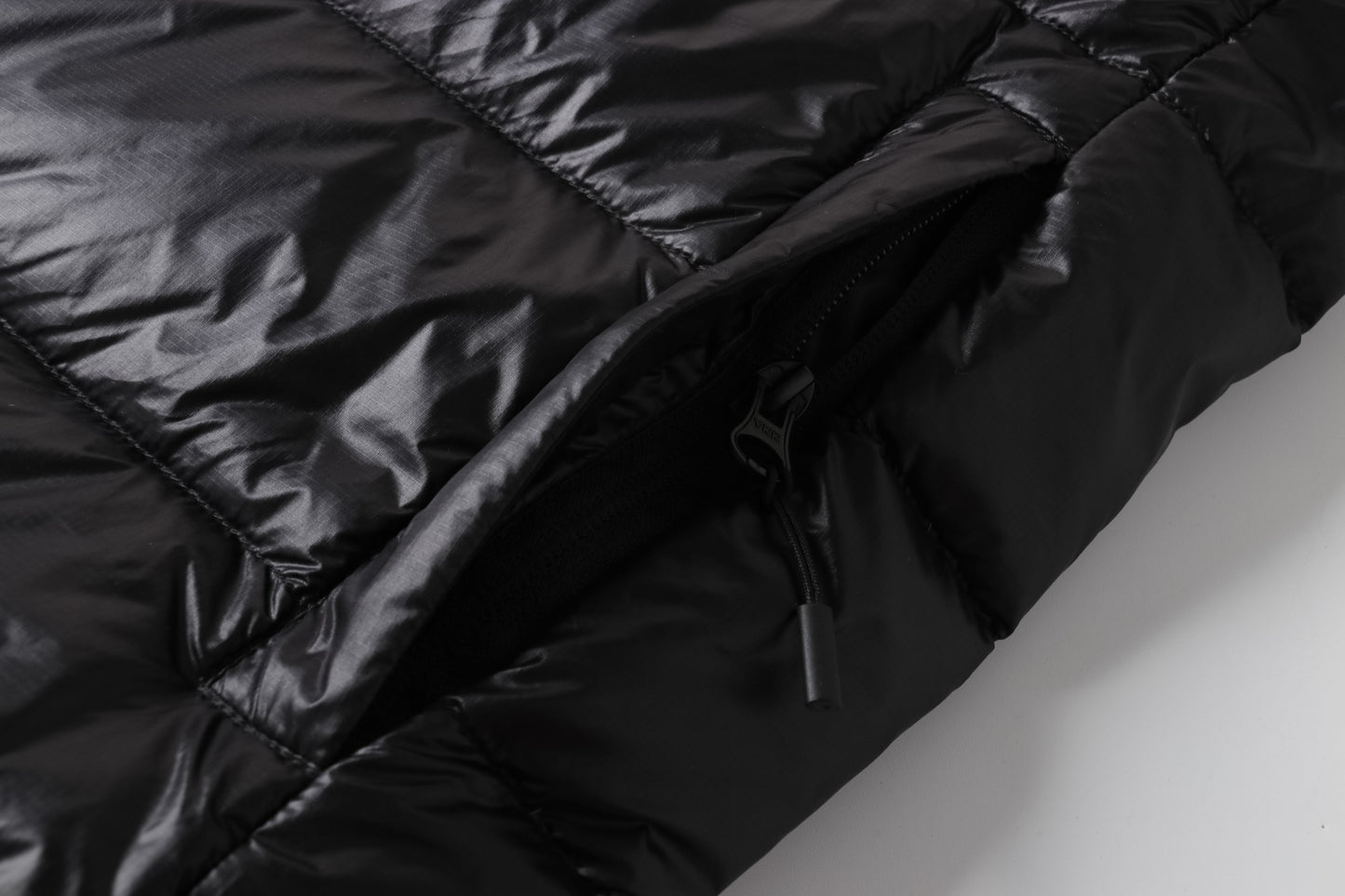 QUILTED DOWN VEST “Slate”