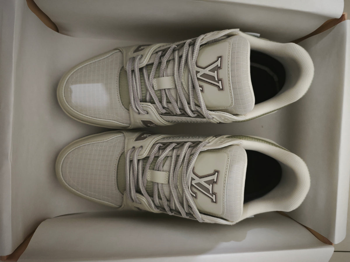 CHUNKY SKATE TRAINER “White Beige”