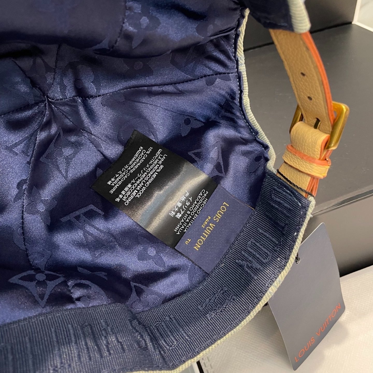 DAMIER FIELD CAP “Washed Denim”