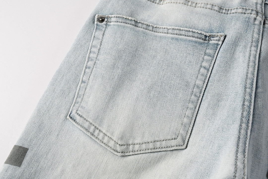 CROSS STITCH DENIM “Patchwork Raven”