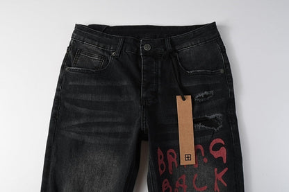 CROSS STITCH DENIM “Scribble Smoke”