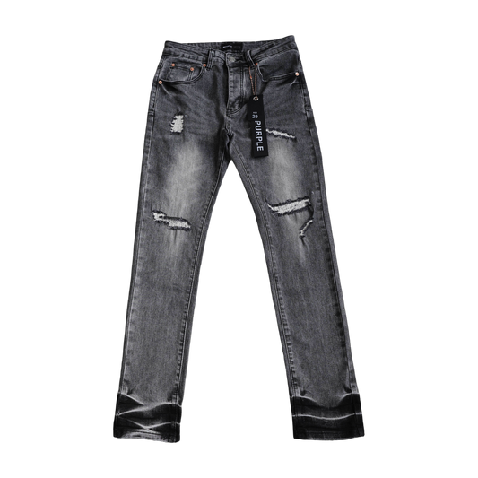 TEXTURED ARCH DENIM “Oil Spill Hem”