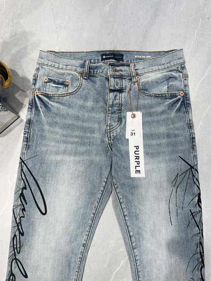 TEXTURED ARCH DENIM “Sky Script Wash”
