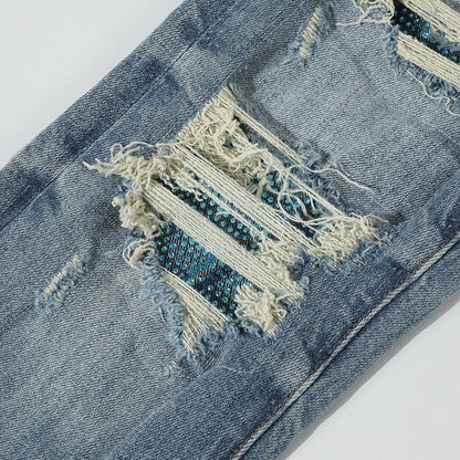 DISTRESSED DENIM “Blue Marble”