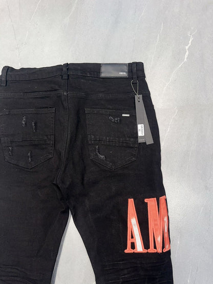 DISTRESSED DENIM “Orange Trash Black”