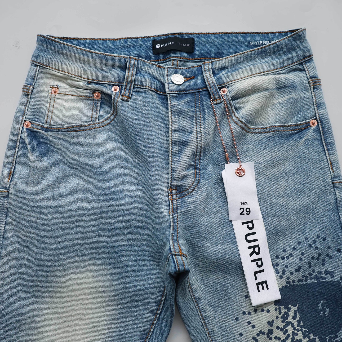 TEXTURED ARCH DENIM “Laser Blue”