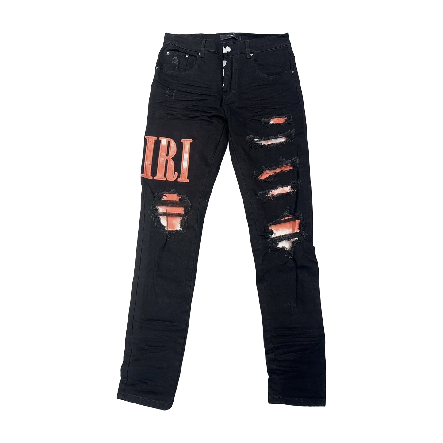 DISTRESSED DENIM “Orange Trash Black”