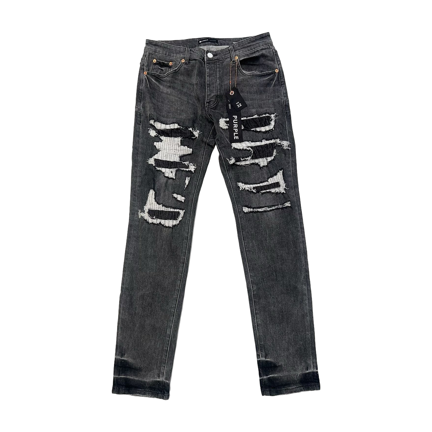 TEXTURED ARCH DENIM “Azure Stencil”