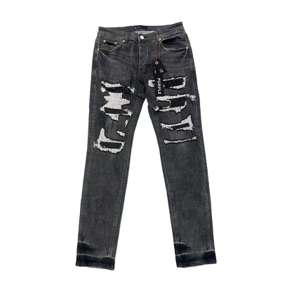 TEXTURED ARCH DENIM “Azure Stencil”