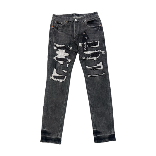 TEXTURED ARCH DENIM “Azure Stencil”