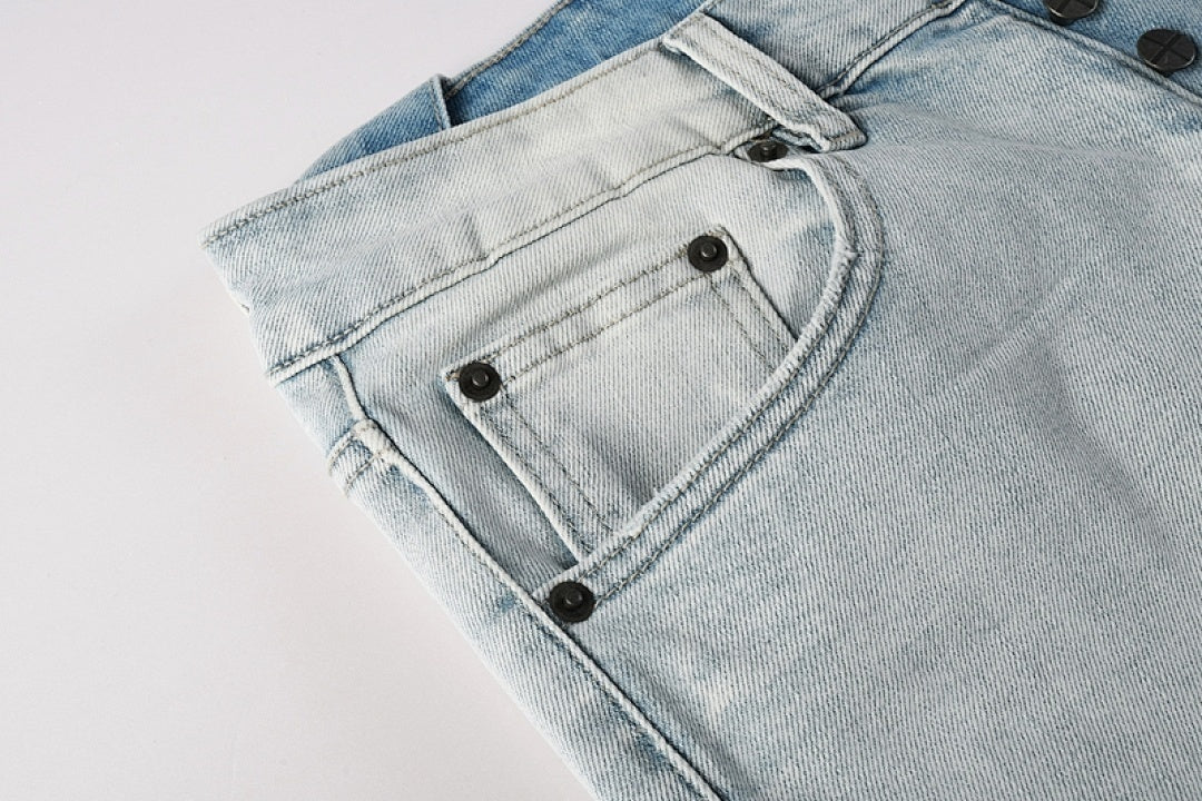 CROSS STITCH DENIM “Patchwork Raven”