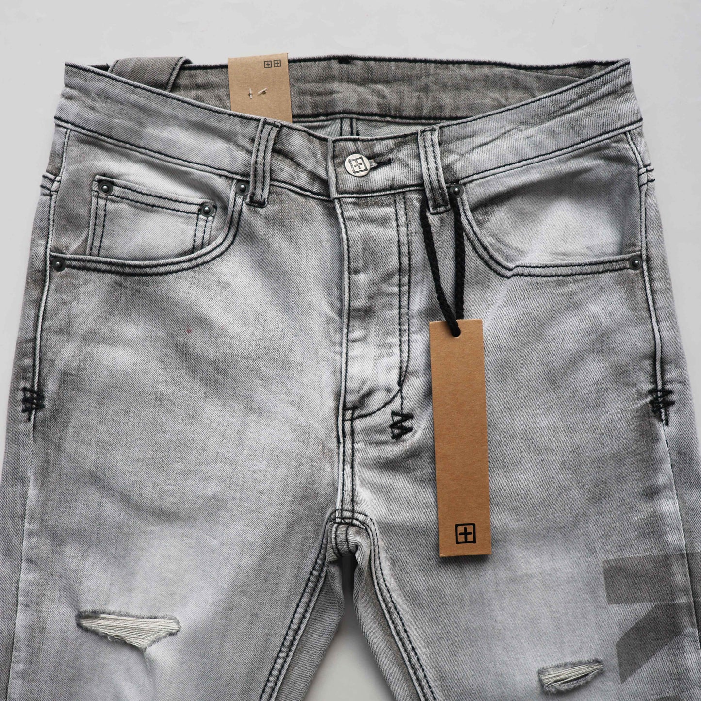 CROSS STITCH DENIM “Ash Stonewash”
