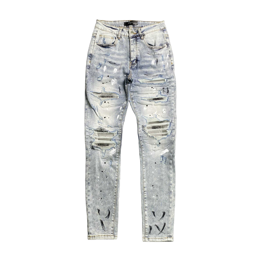 DISTRESSED DENIM “Platinum Tie-Dye”