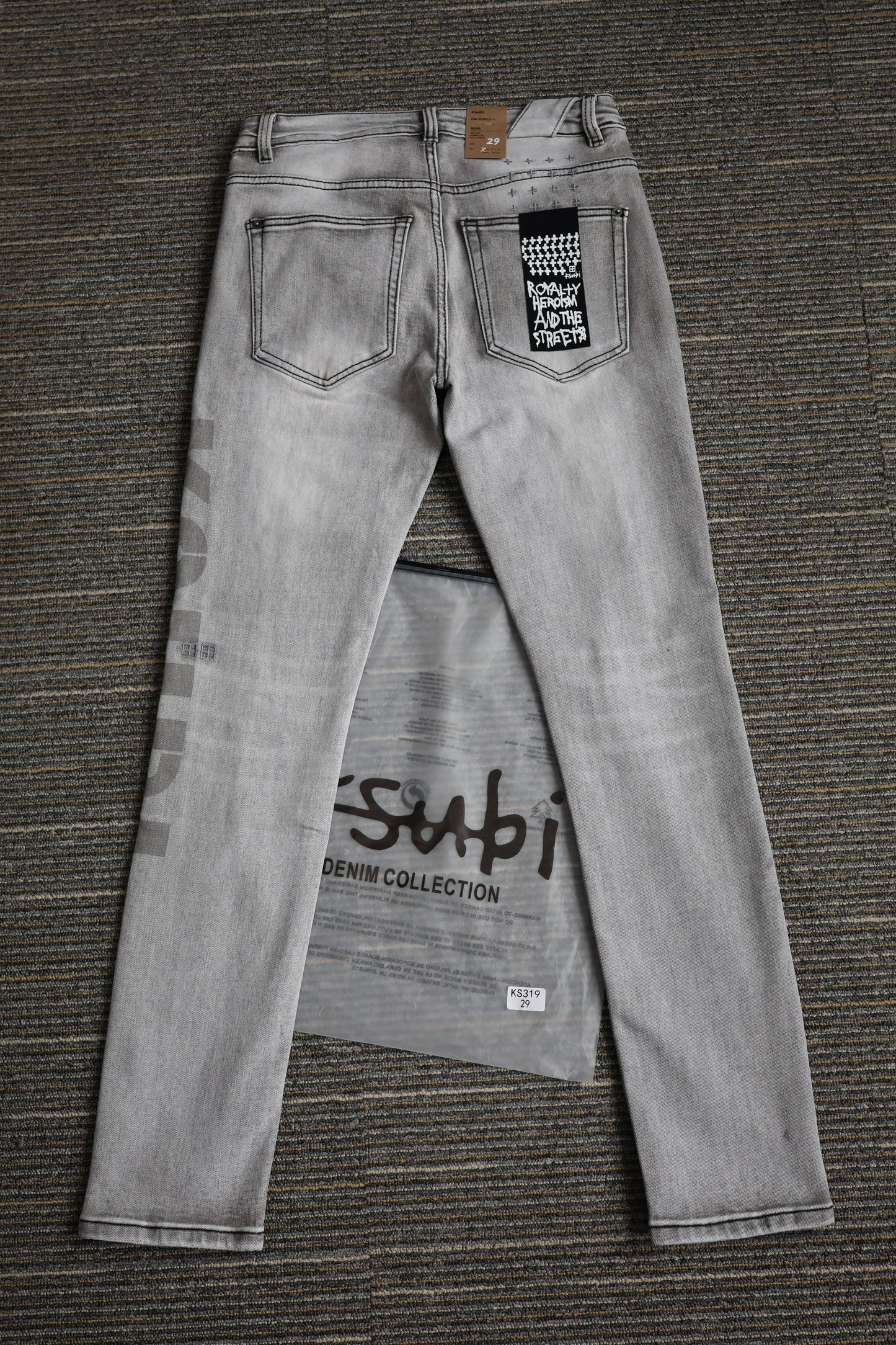 CROSS STITCH DENIM “Ash Stonewash”