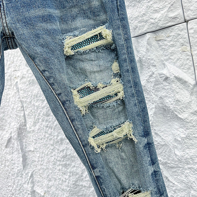 DISTRESSED DENIM “Blue Marble”
