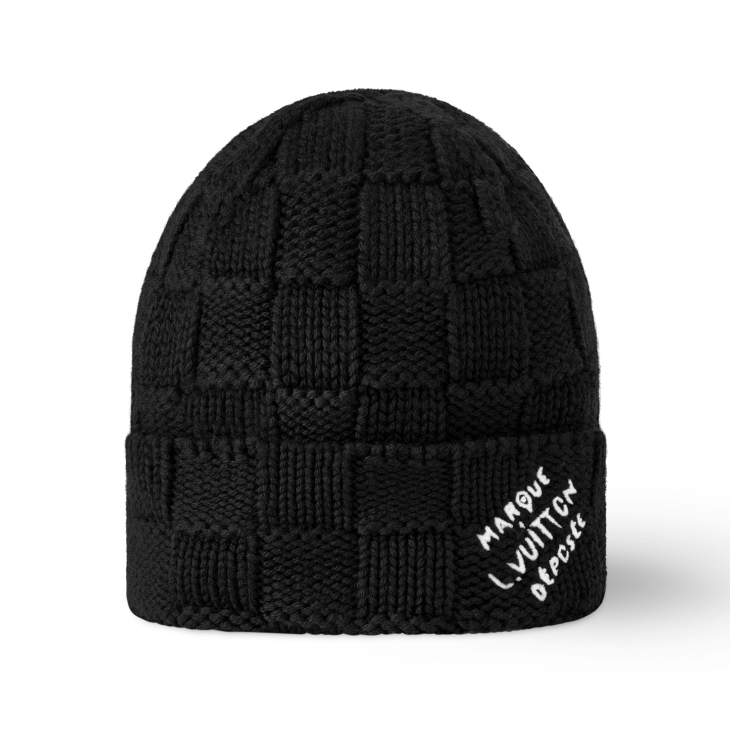 DAMIER KNIT BEANIE “Black”