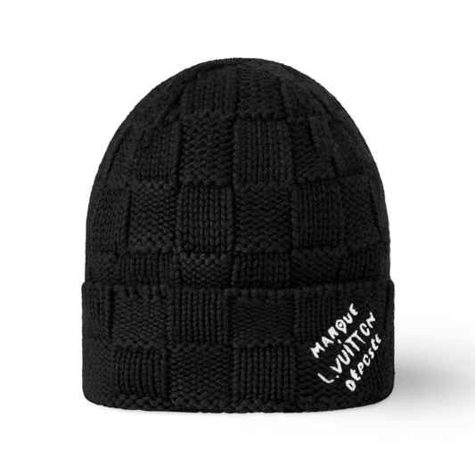 DAMIER KNIT BEANIE “Black”