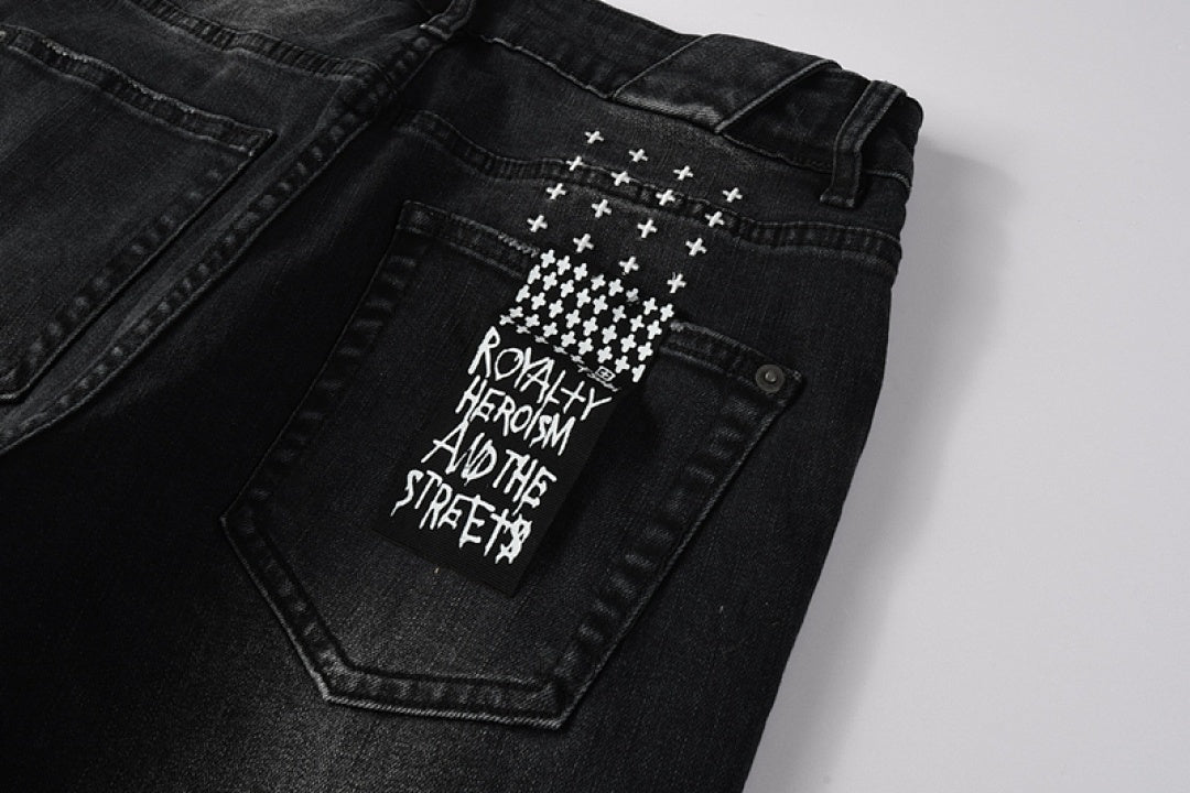 CROSS STITCH DENIM “Scribble Smoke”
