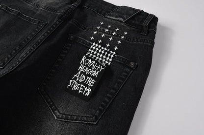 CROSS STITCH DENIM “Scribble Smoke”