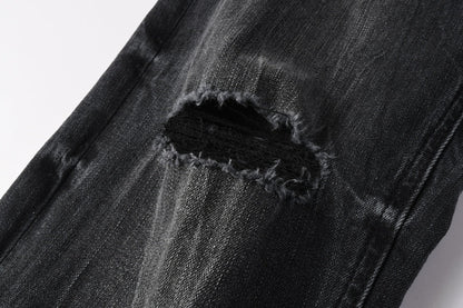 CROSS STITCH DENIM “Jet Knee”