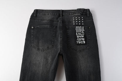 CROSS STITCH DENIM “Jet Knee”