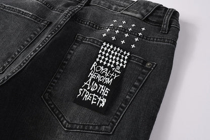 CROSS STITCH DENIM “Jet Knee”