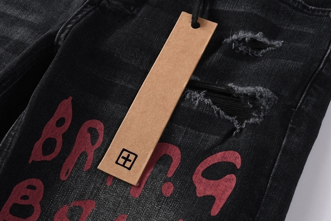 CROSS STITCH DENIM “Scribble Smoke”