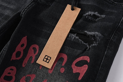 CROSS STITCH DENIM “Scribble Smoke”