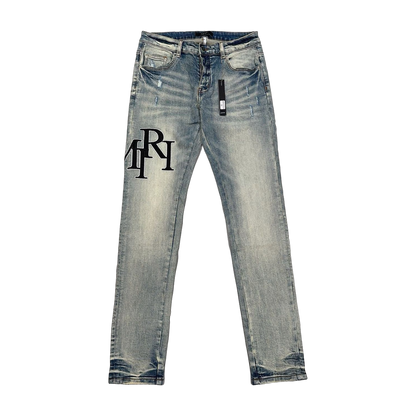 DISTRESSED DENIM “Hanging Distressed Blue”