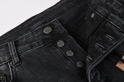 CROSS STITCH DENIM “Jet Knee”