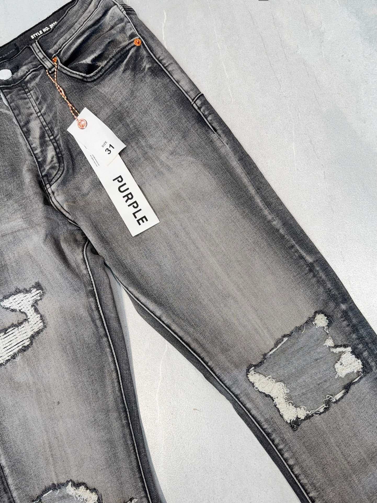 TEXTURED ARCH DENIM “Graphite Blowout”
