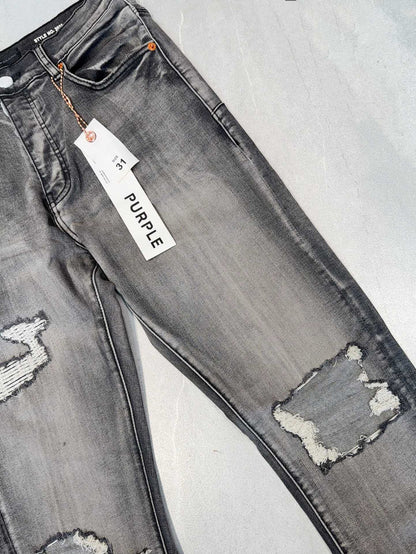TEXTURED ARCH DENIM “Graphite Blowout”