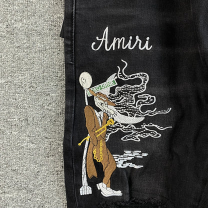 DISTRESSED DENIM “Art Patch Black”