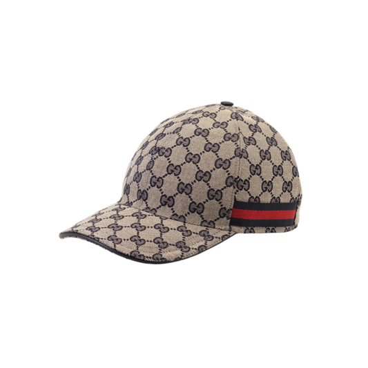 HERITAGE FIELD CAP “GG Canvas Beige & Blue”