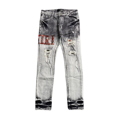 DISTRESSED DENIM “Gray Thrasher”