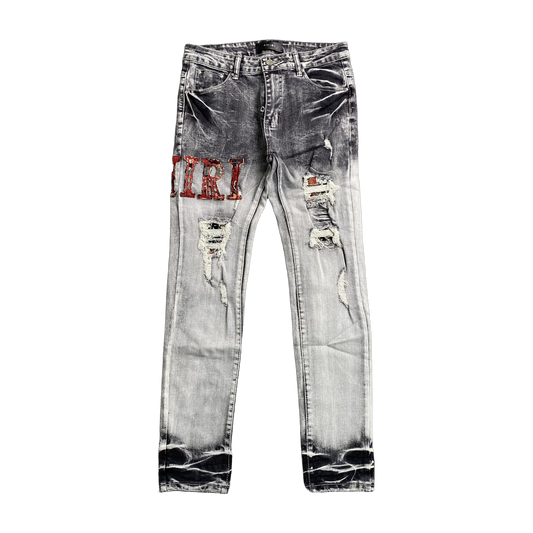 DISTRESSED DENIM “Gray Thrasher”