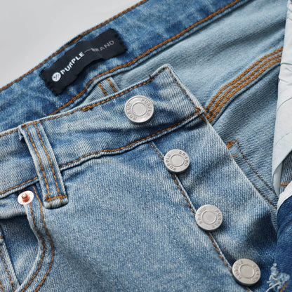 TEXTURED ARCH DENIM “Laser Blue”
