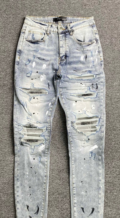 DISTRESSED DENIM “Platinum Tie-Dye”