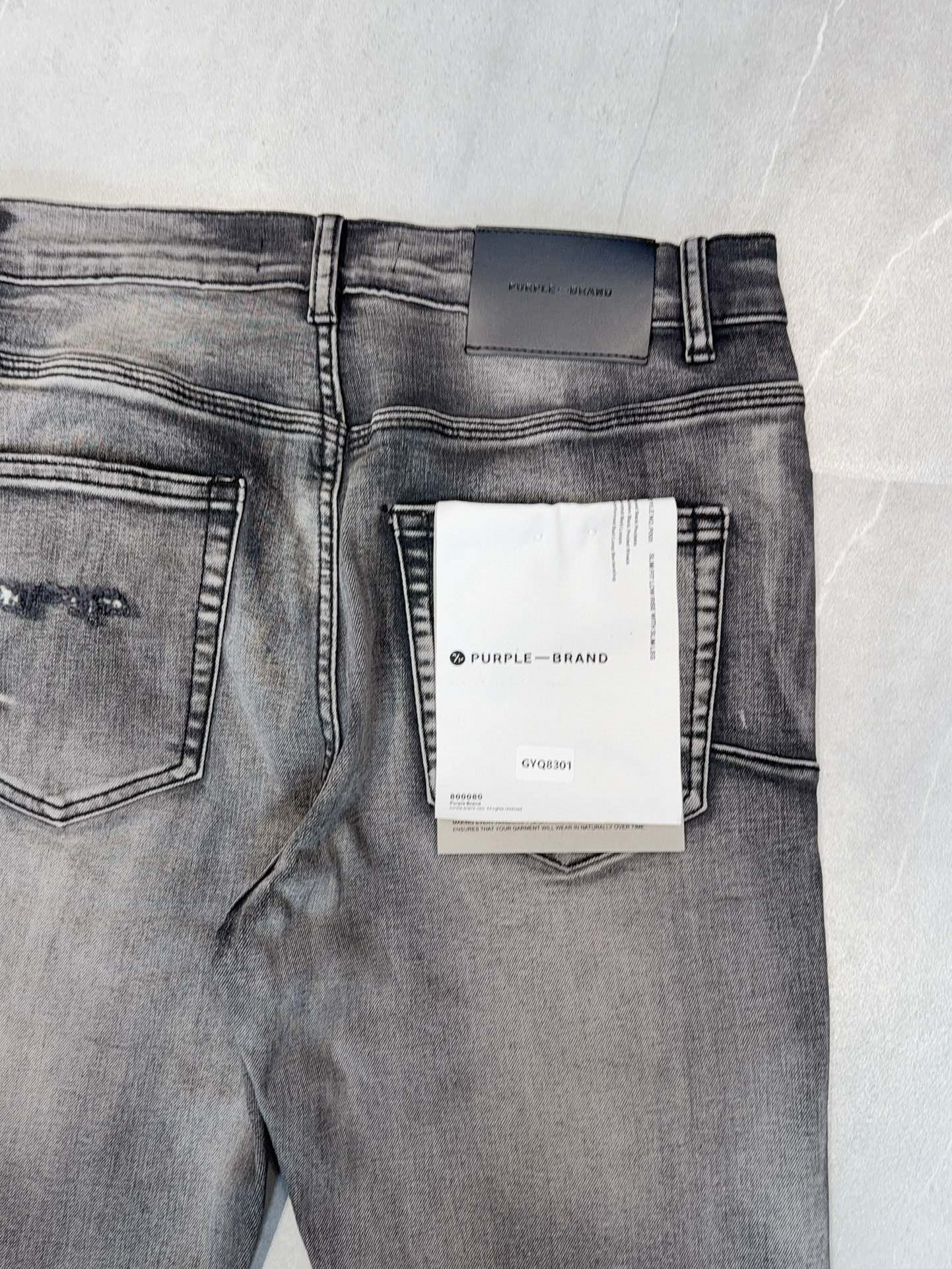 TEXTURED ARCH DENIM “Graphite Blowout”