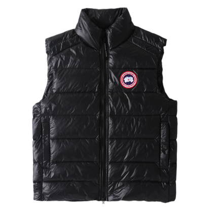 QUILTED DOWN VEST “Slate”