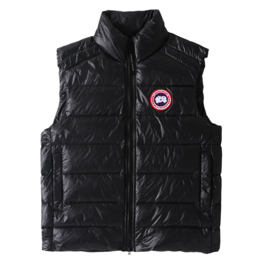 QUILTED DOWN VEST “Slate”