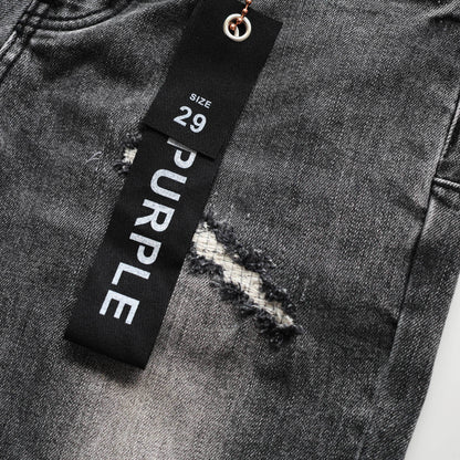 TEXTURED ARCH DENIM “Oil Spill Hem”