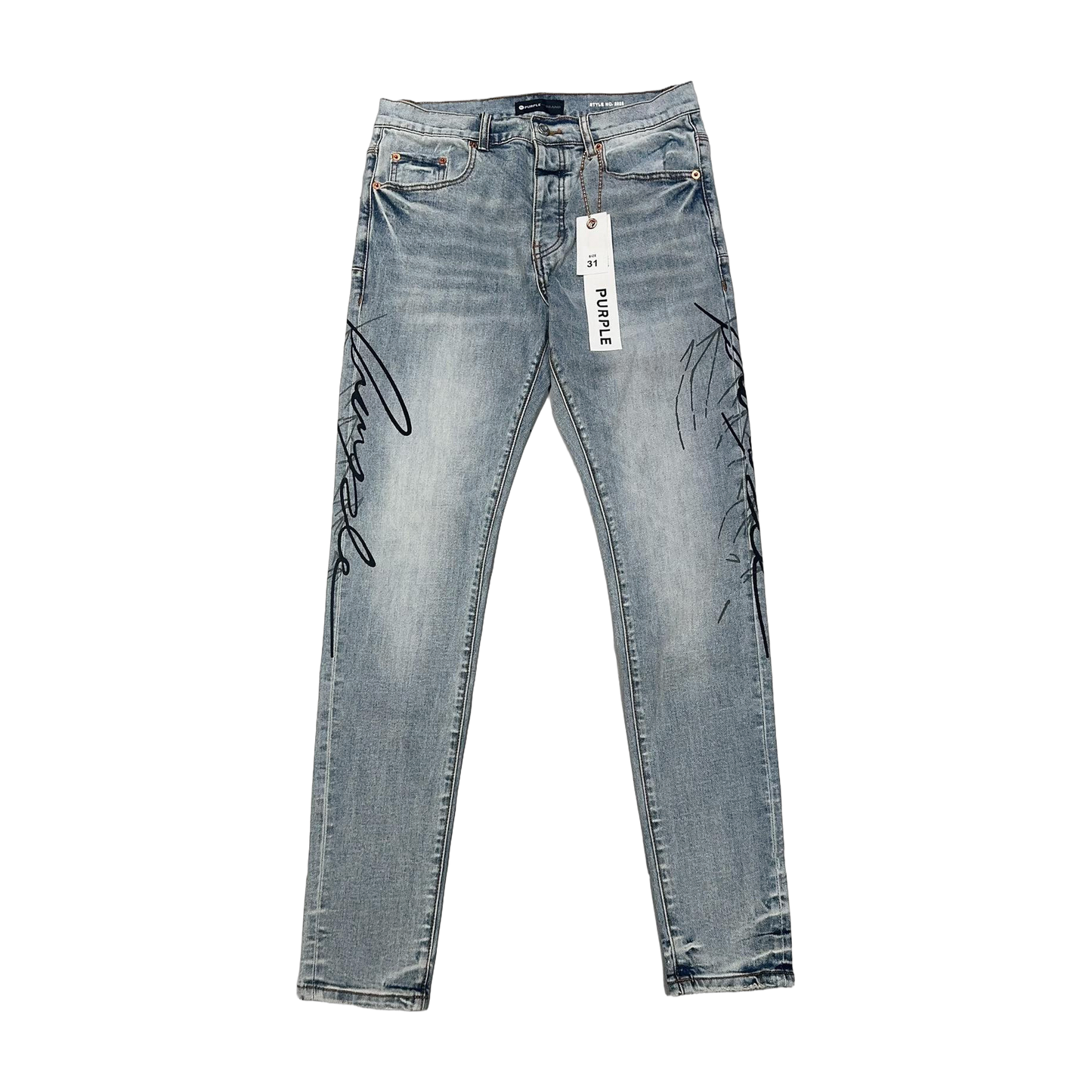 TEXTURED ARCH DENIM “Sky Script Wash”