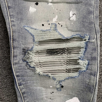 DISTRESSED DENIM “Platinum Tie-Dye”