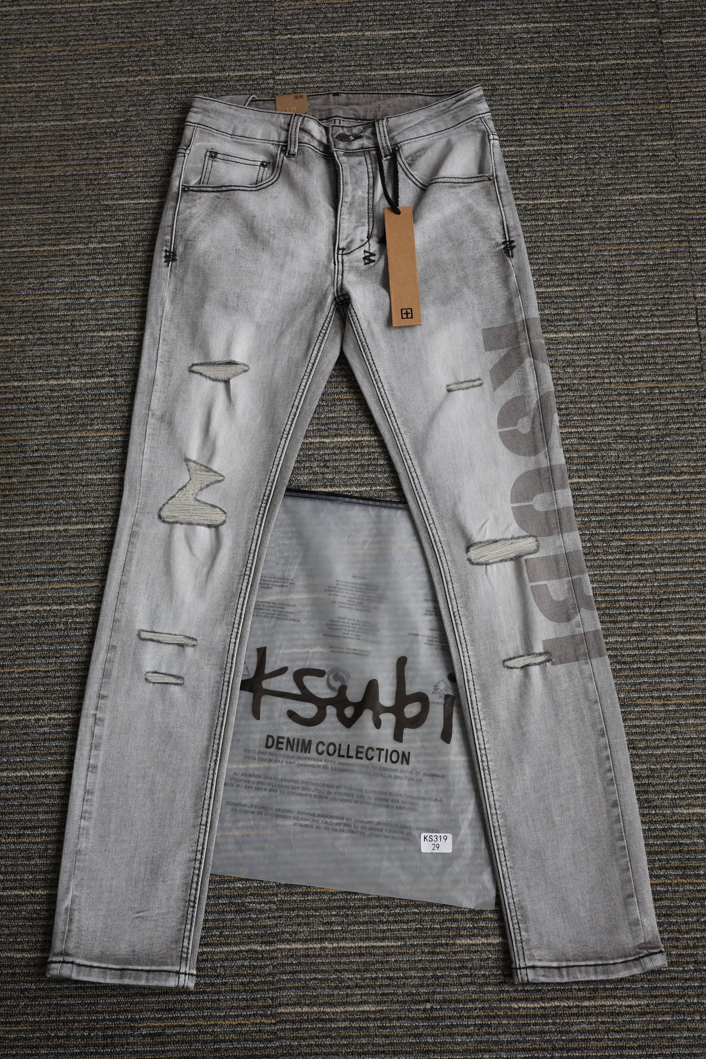 CROSS STITCH DENIM “Ash Stonewash”
