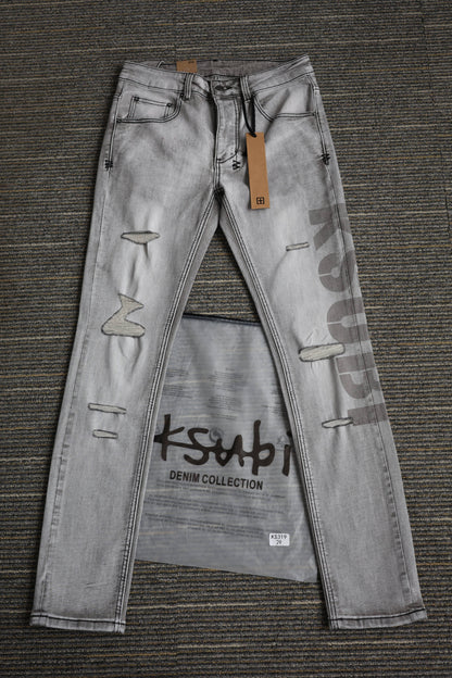 CROSS STITCH DENIM “Ash Stonewash”
